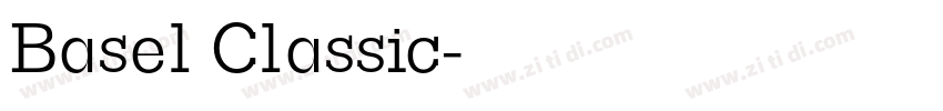 Basel Classic字体转换